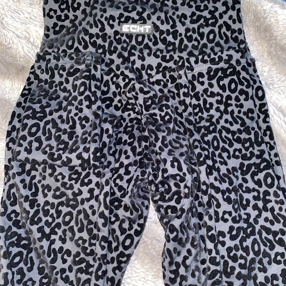 ECHT black leopard print leggings